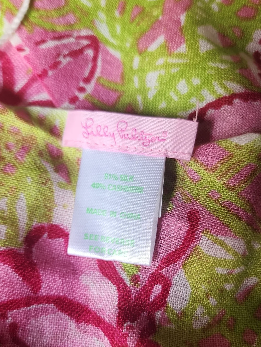 Lilly Pulitzer Silk Cashmere Blend Scarf